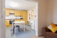 5 Person Accommodation with desk and chair at Hamstead Campus