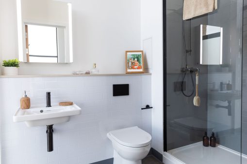Room with sink at Martha Street Apartments