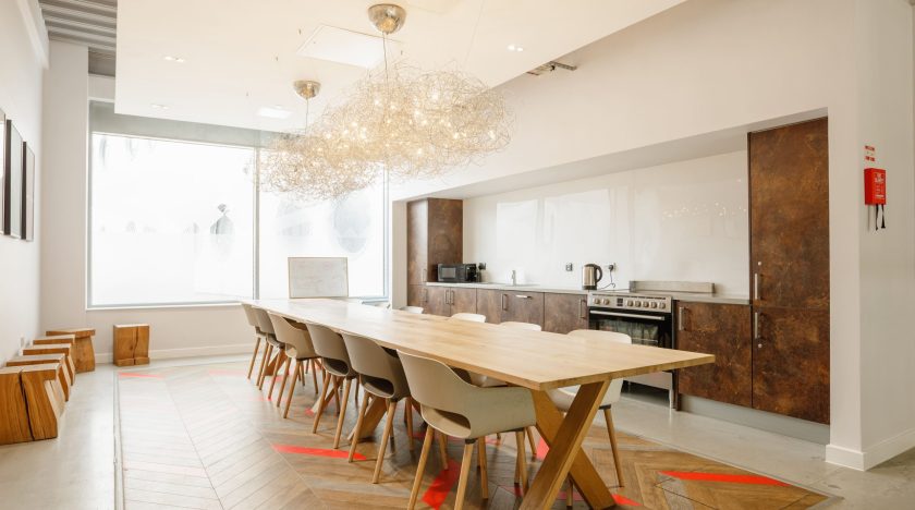 Communal kitchen at Livin, Cardiff student accommodation