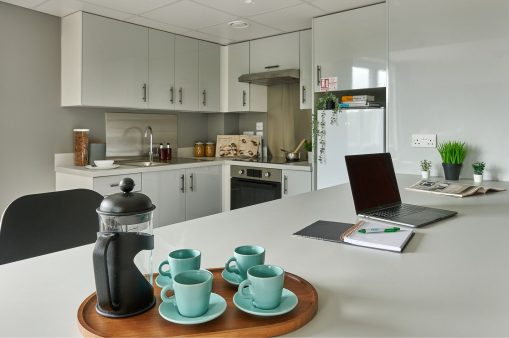 Room with kitchen at The Helix