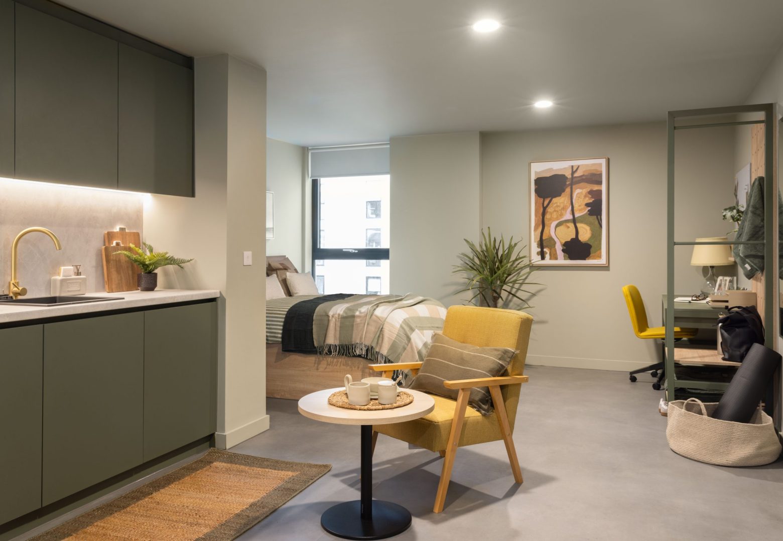 Roomy Studio Apartment with chair at The Store House