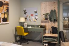 Roomy Studio Apartment with chair and desk at The Store House