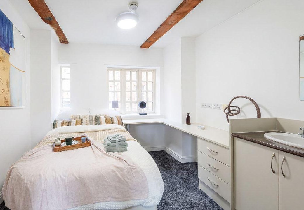 Room with bed at Truro Works